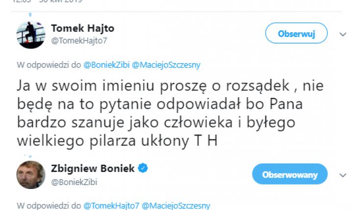 Boniek niemiłosiernie PUNKTUJE Hajtę :D